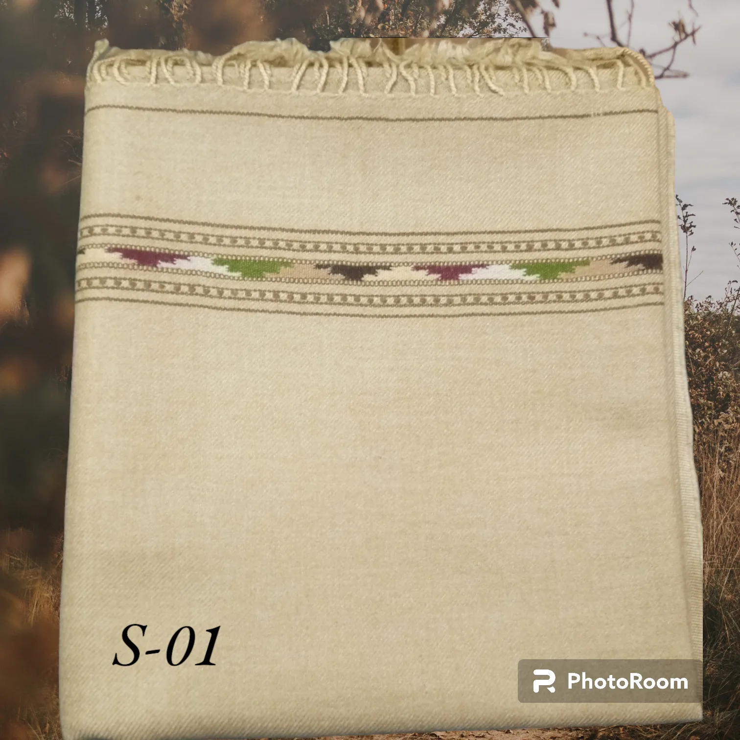 Wool shawl for men